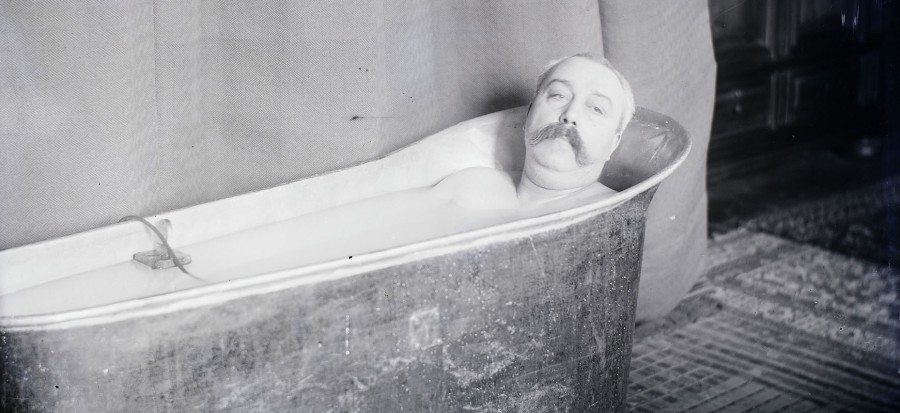 Foto van Raoul Duseigneur in bad